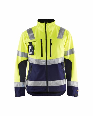 BLÅKLÄDER 4900 JAKKE SOFTSHELL VARSEL